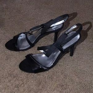 Nina New York | Black Strappy High Heel | Sz 9
